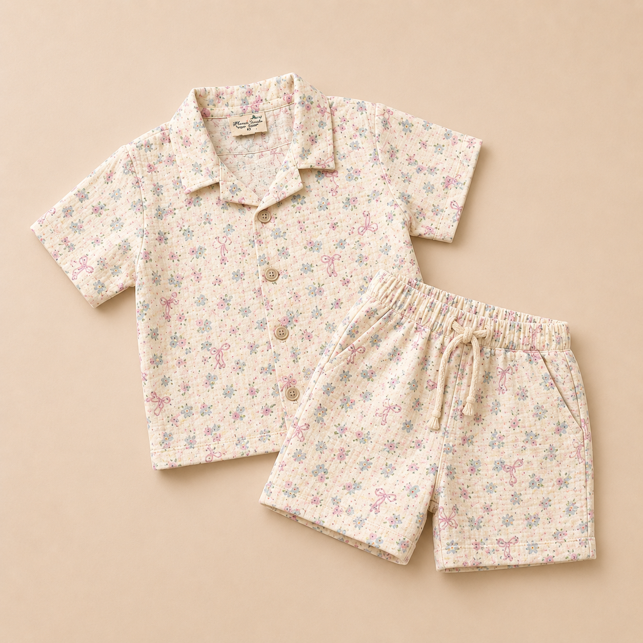 Floral Print Cotton Co-Ord Set for Babies (18-24 Months) | Soft, Comfortable & Breathable