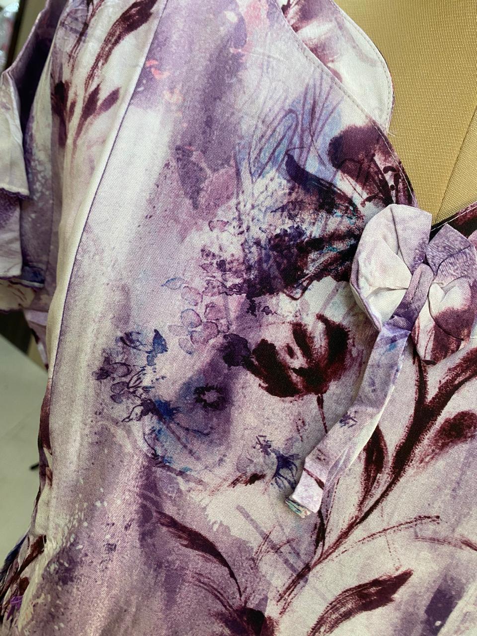 Lavender Dream Floral Maternity Dress