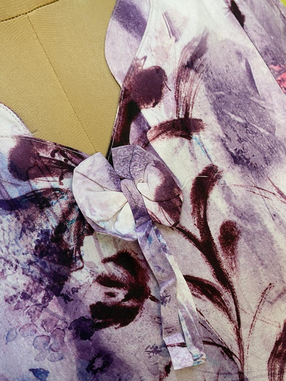 Lavender Dream Floral Maternity Dress