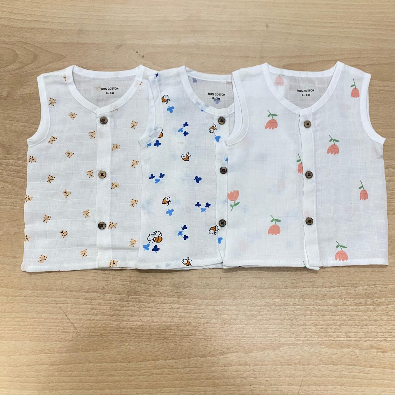 Muslin Jabla – 3 Piece Combo - Mamadada