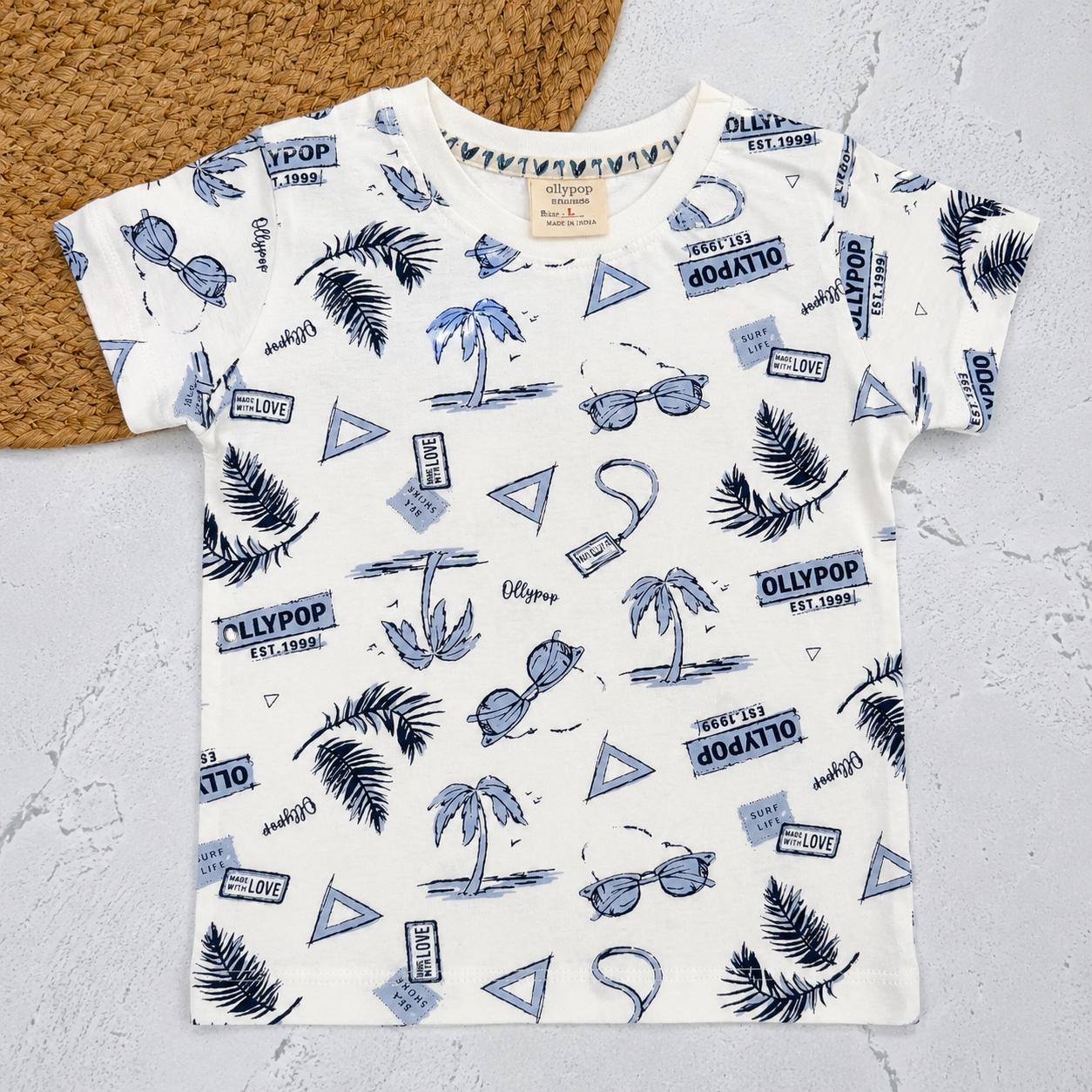 Tropical All-Over Printed T-Shirt
