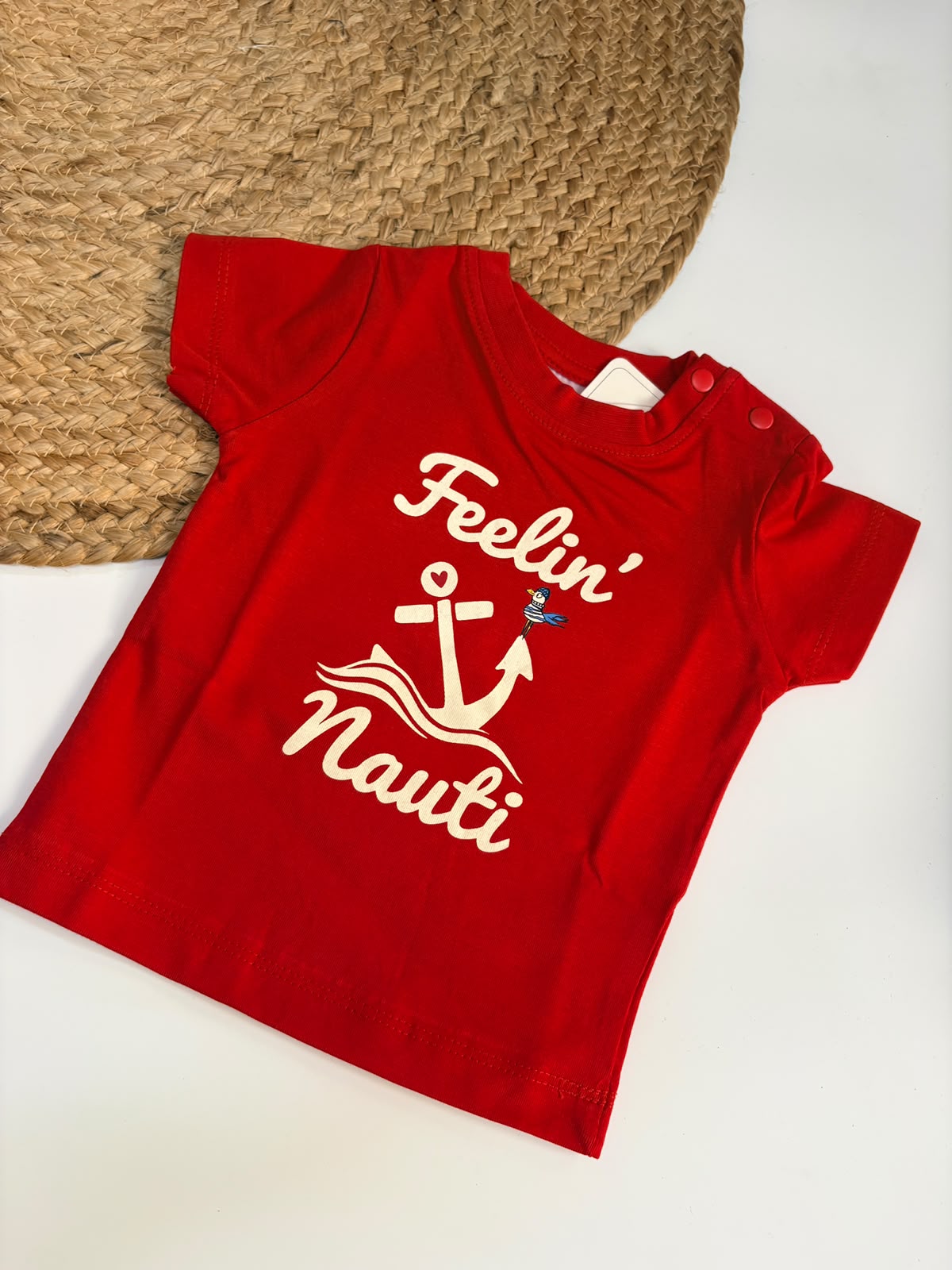 "Take Me to the Beach" Printed Cotton T-Shirt