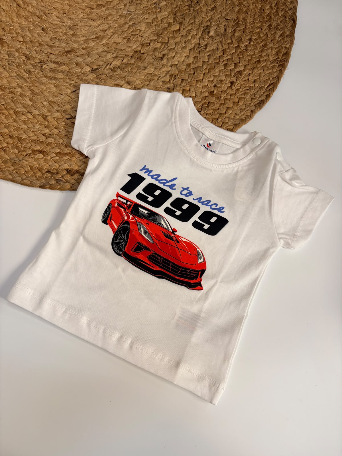 "Take Me to the Beach" Printed Cotton T-Shirt