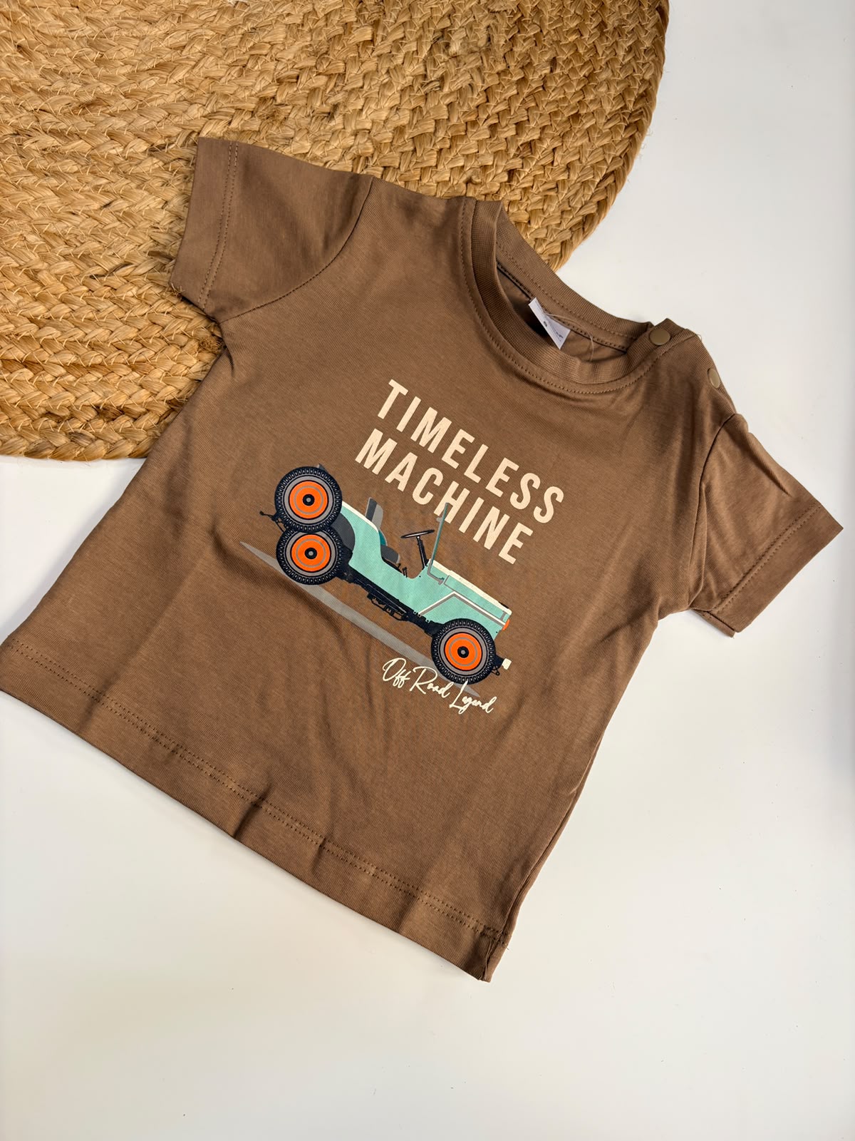 "Take Me to the Beach" Printed Cotton T-Shirt