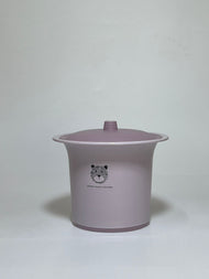 Matte Black Plastic Storage Basket with Lid – Multi-Purpose Organizer