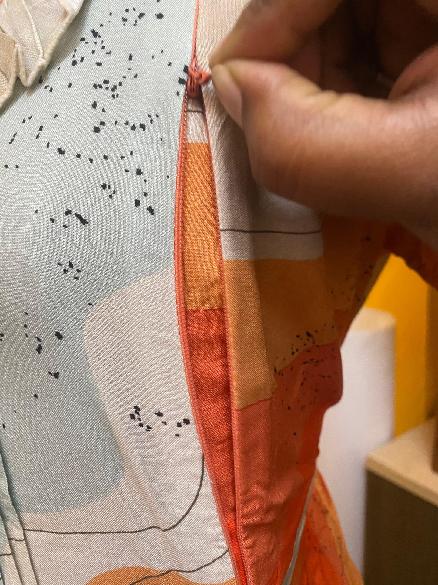 Multicolor Abstract Printed Maternity Maxi Dress