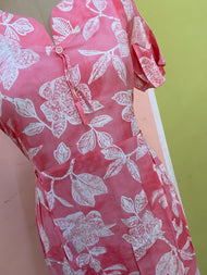 Rose Pink Floral Printed Maternity Maxi Dress