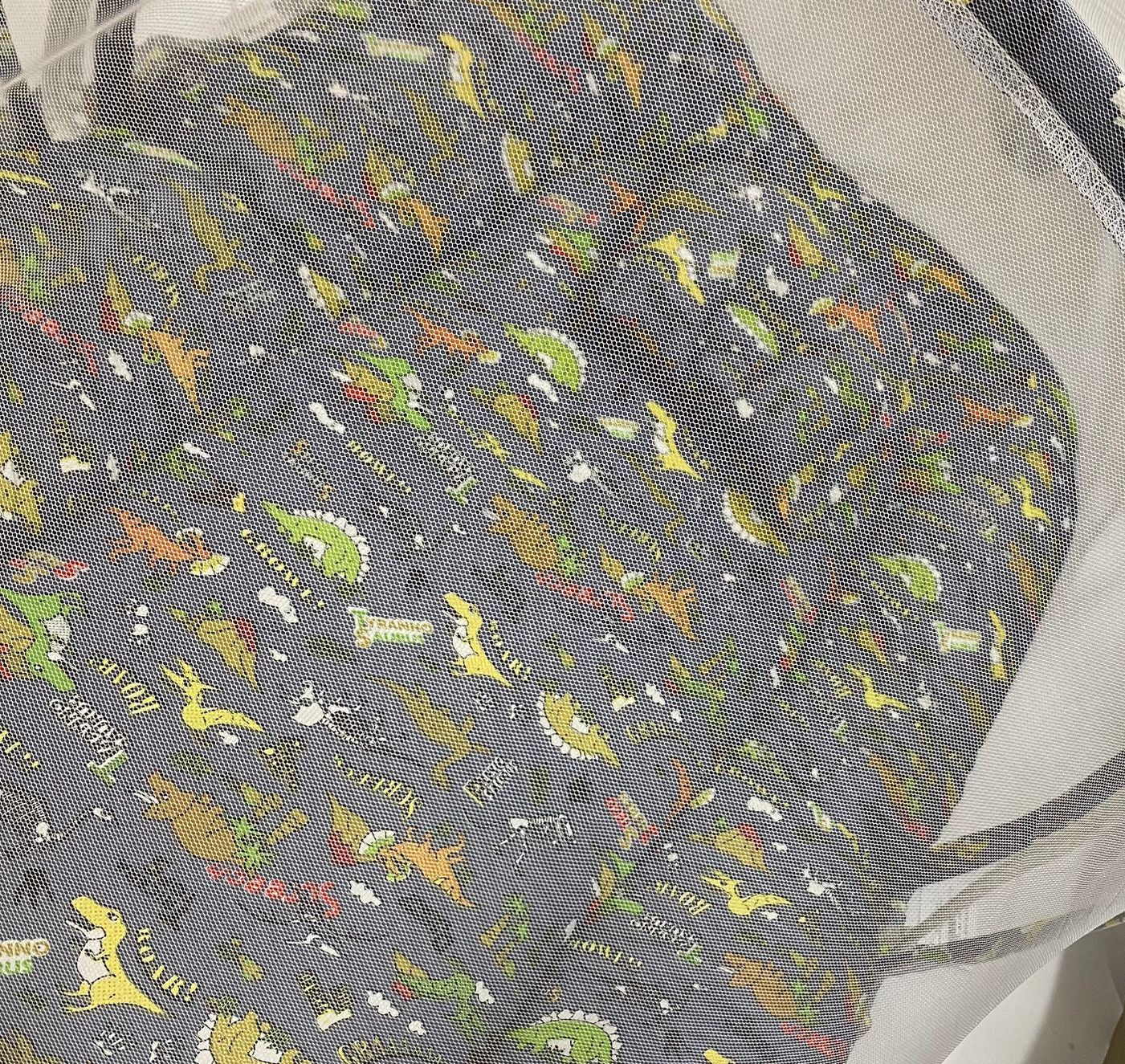 Baby Grey Mosquito Net Sleeping Bed