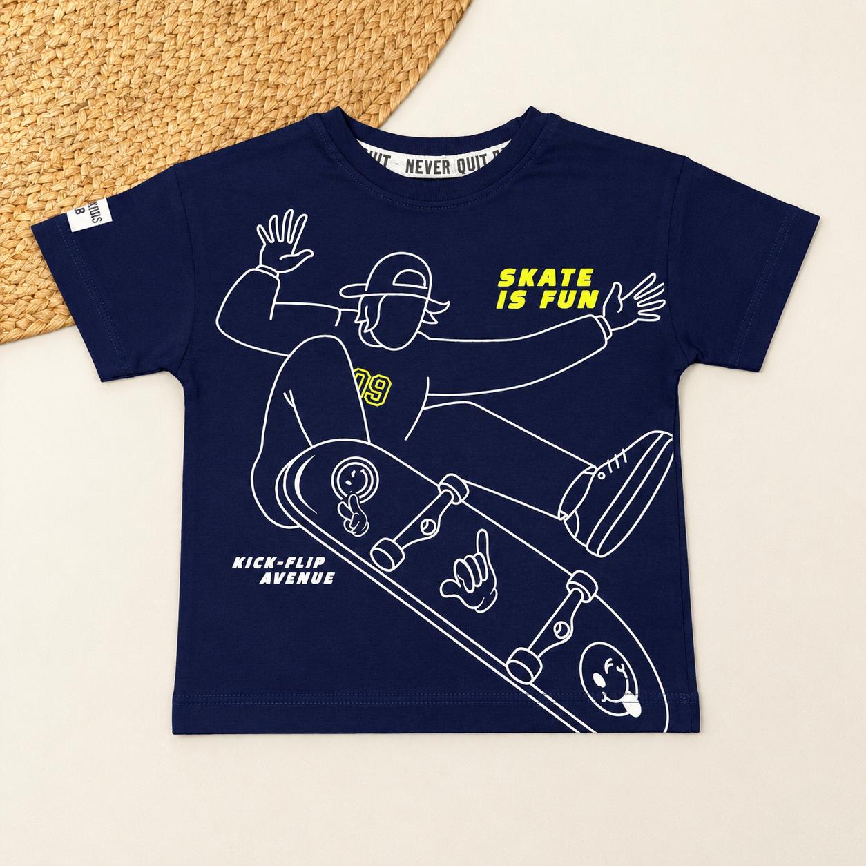 Skate Is Fun Printed T-Shirt