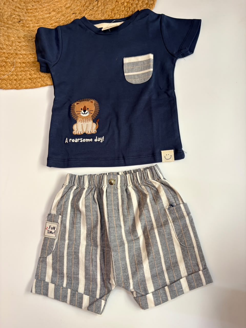 Navy Blue Lion Co-Ord Set
