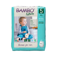 Bambo Nature Premium Baby Pants Diapers for Babies. Super Absorbent, Breathable, Extra Soft, Dermatologically Tested, Hypoallergenic Infant Nappies With Wetness Indicator