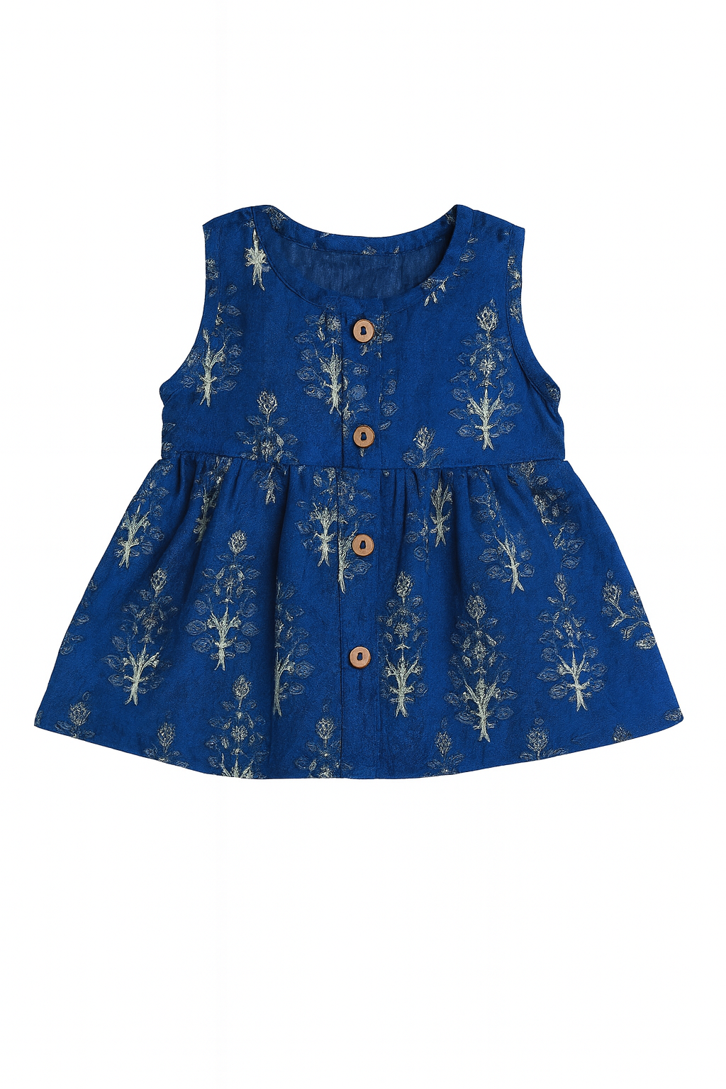 Indigo Blue Floral Dress