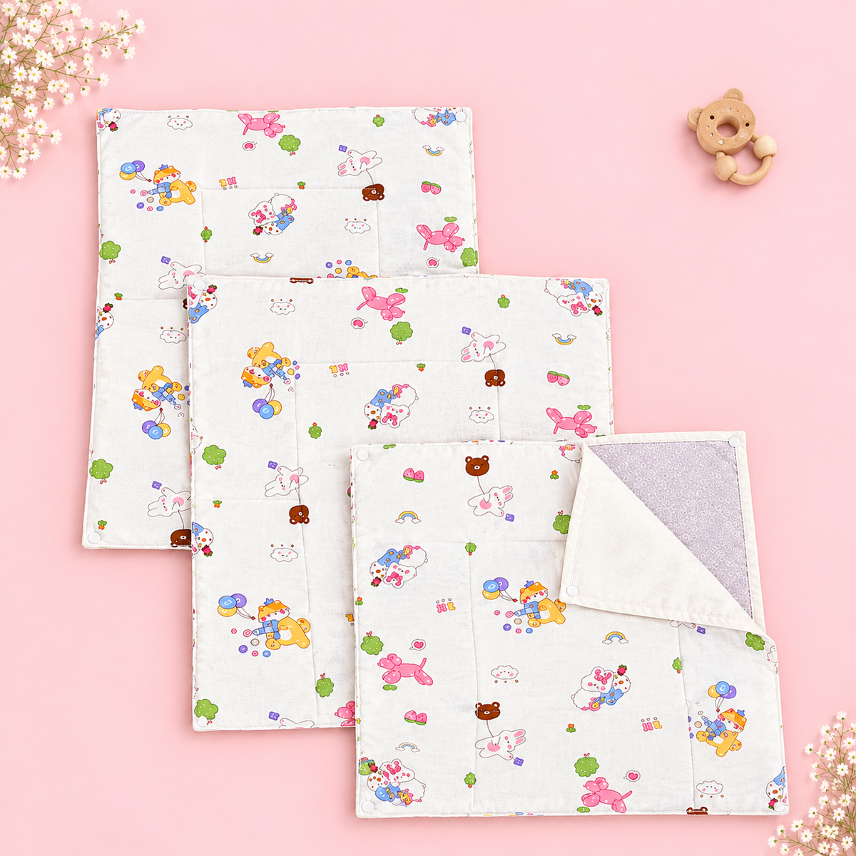 Muslin Diaper Changing Mat Set of 3