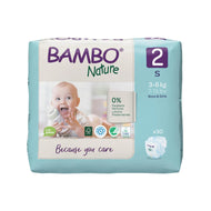 Bambo Nature Premium Baby Tape Diapers for New Born Baby, S Size (3-6 Kgs)