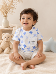 Star Print T-Shirt & Shorts