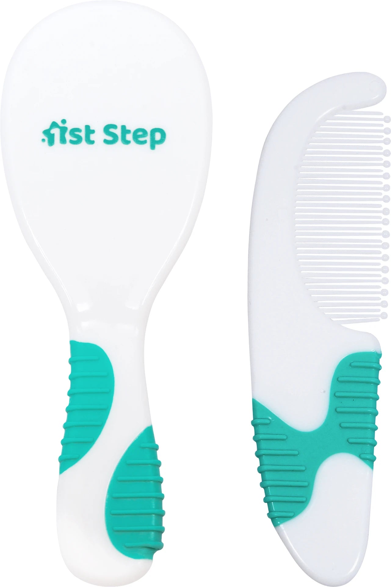 1st Step Brush And Comb Grooming Set - Blue And White - Mamadada