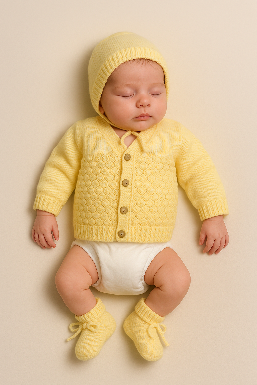 Yellow Wool Sweater Set