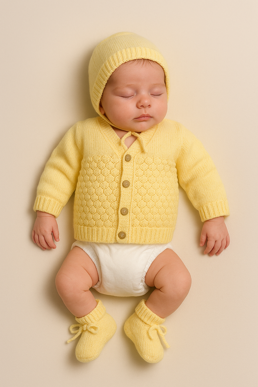 Yellow Wool Sweater Set