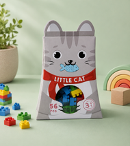 Little Cat Building Blocks Set – 56 Pieces