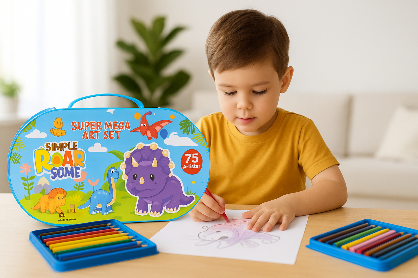 Super Mega Art Set – 75 Pcs - Mamadada