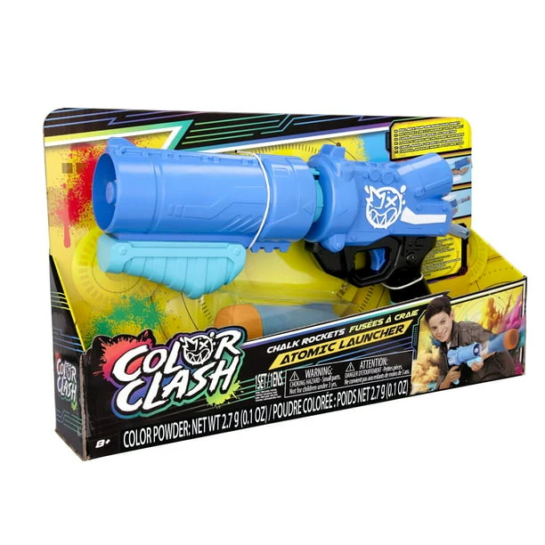 Color Clash Atomic Launcher – Chalk Powder Blaster Toy