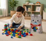 Little Cat Building Blocks Set – 56 Pieces