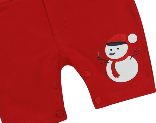 Baby Boy Santa Suspenders Romper Set