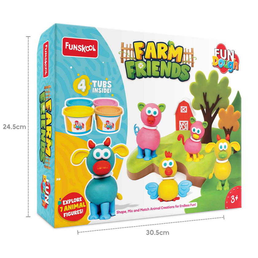 Funskool FunDough Farm Friends – Animal Creation Set