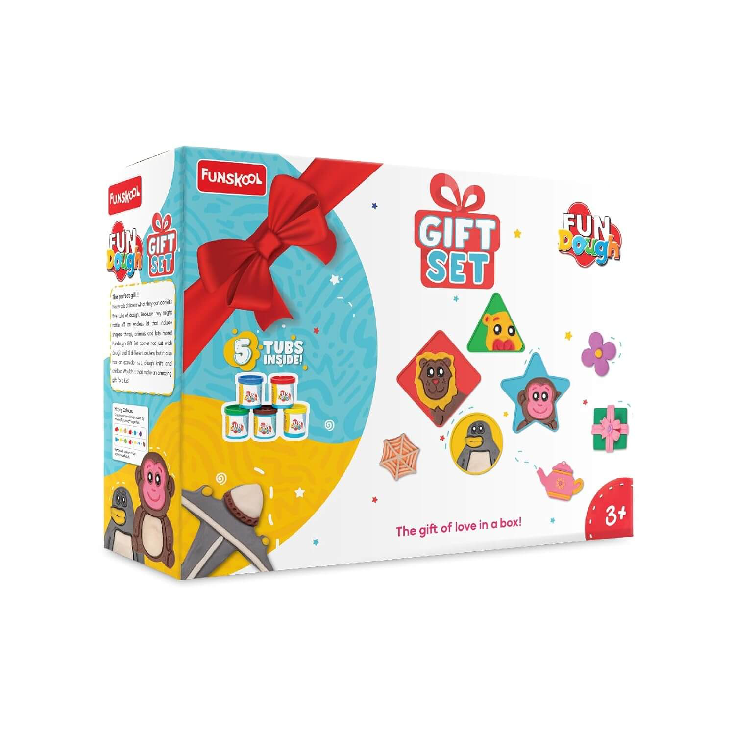 Funskool FunDough Gift Set – 5 Tub Creative Dough Play Kit