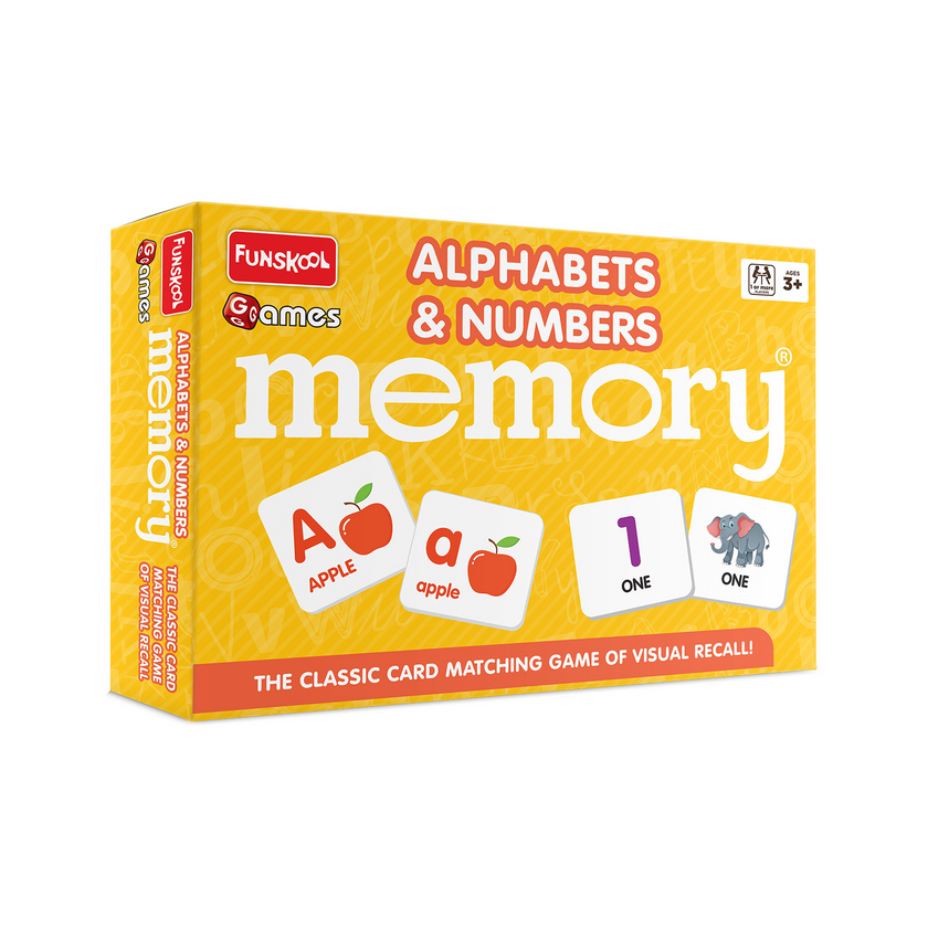 Funskool Memory Game – Alphabets & Numbers Card Set