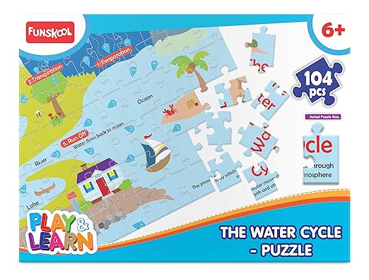 The Water Cycle Puzzle – 104 Pieces Educational Toy for Kids