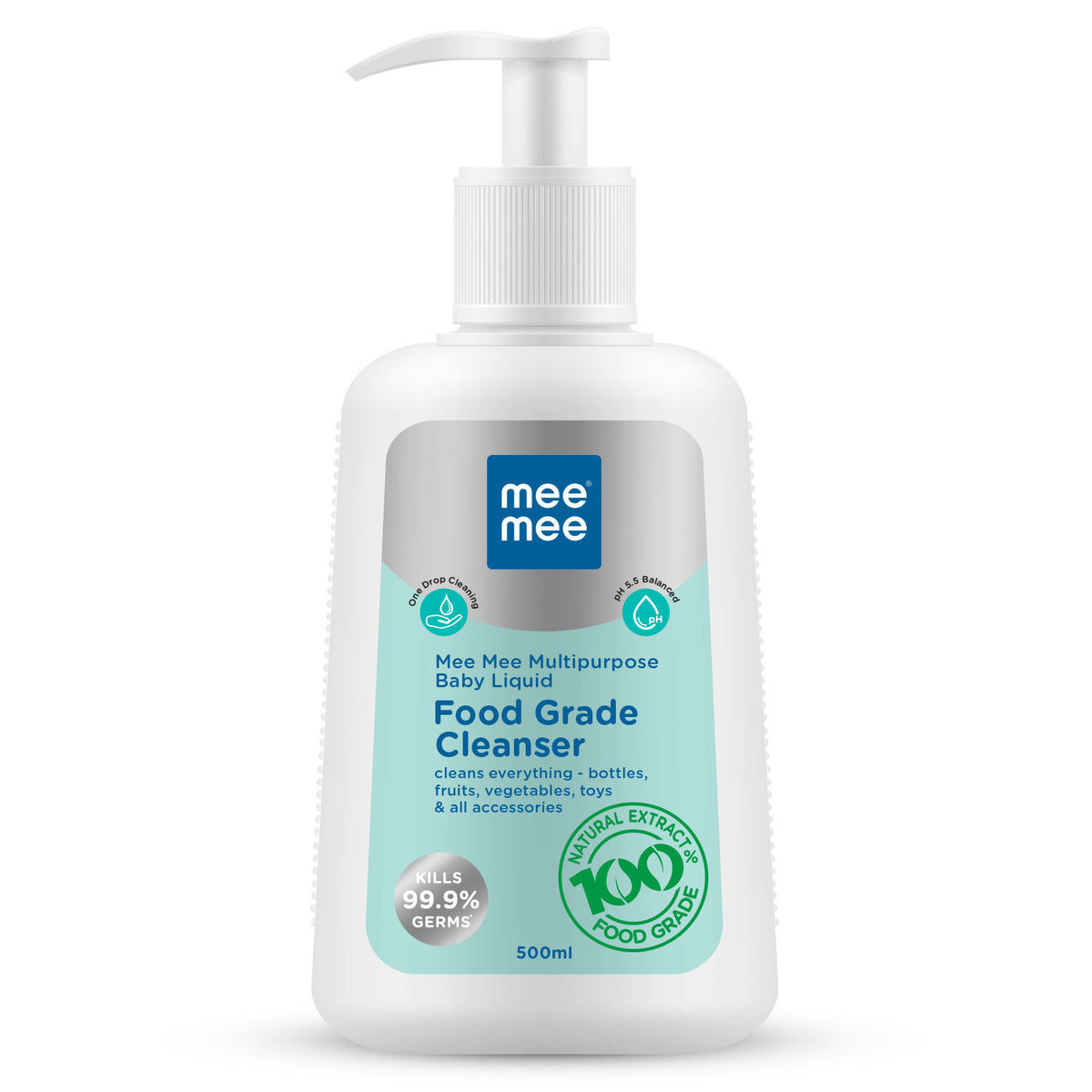 Mee Mee Multipurpose Baby Liquid Cleanser – 500ml | Food-Grade & Gentle - Mamadada