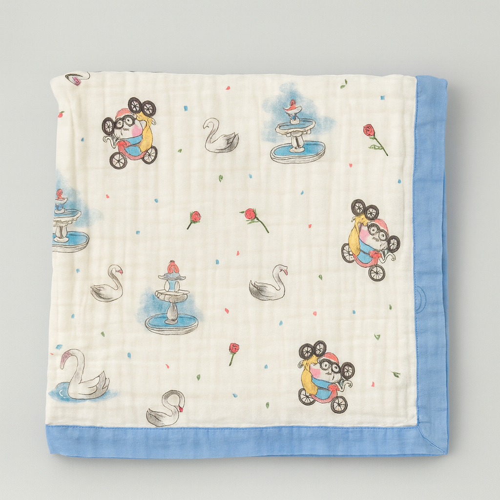 Soft Muslin Baby Blankets – Gentle, Breathable & Adorably Printed