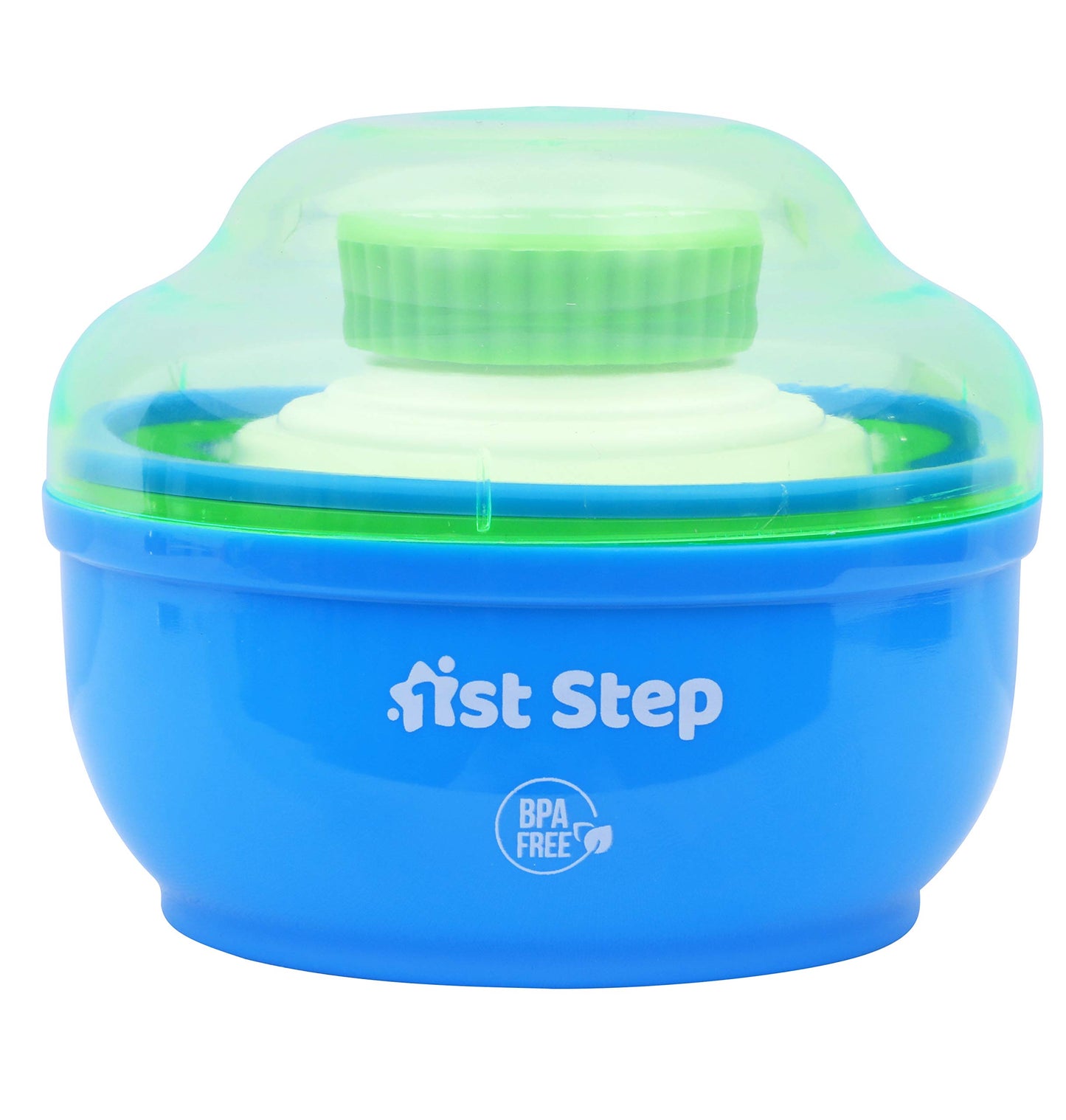 1st Step Powder Box With Refillable Powder Puff- Blue - Mamadada
