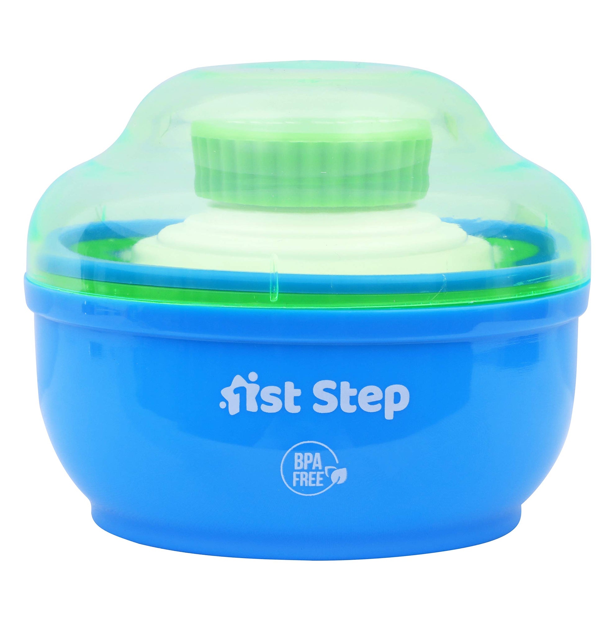 1st Step Powder Box With Refillable Powder Puff- Blue
