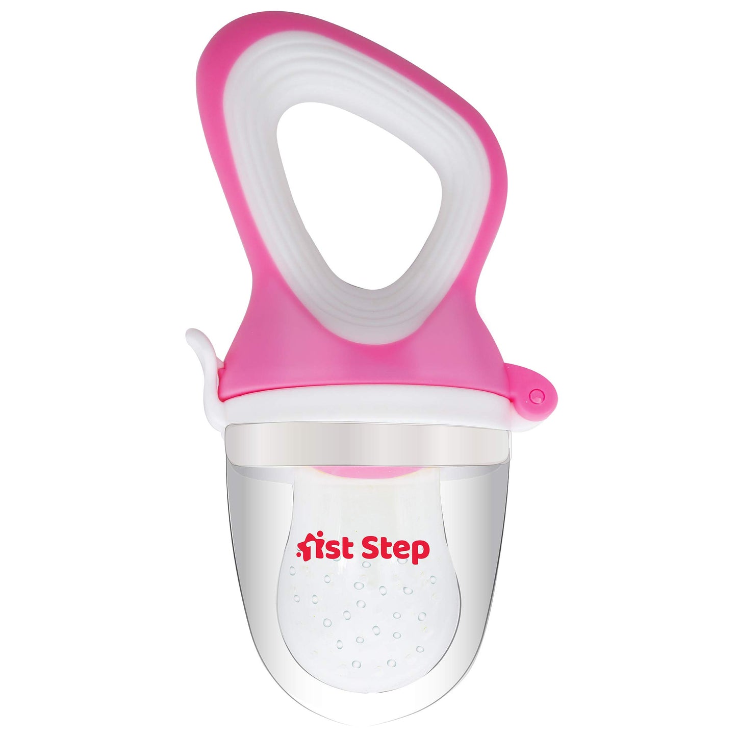 1st Step BPA Free Silicone Fruit and Food Nibbler and Feeder-Pink - Mamadada