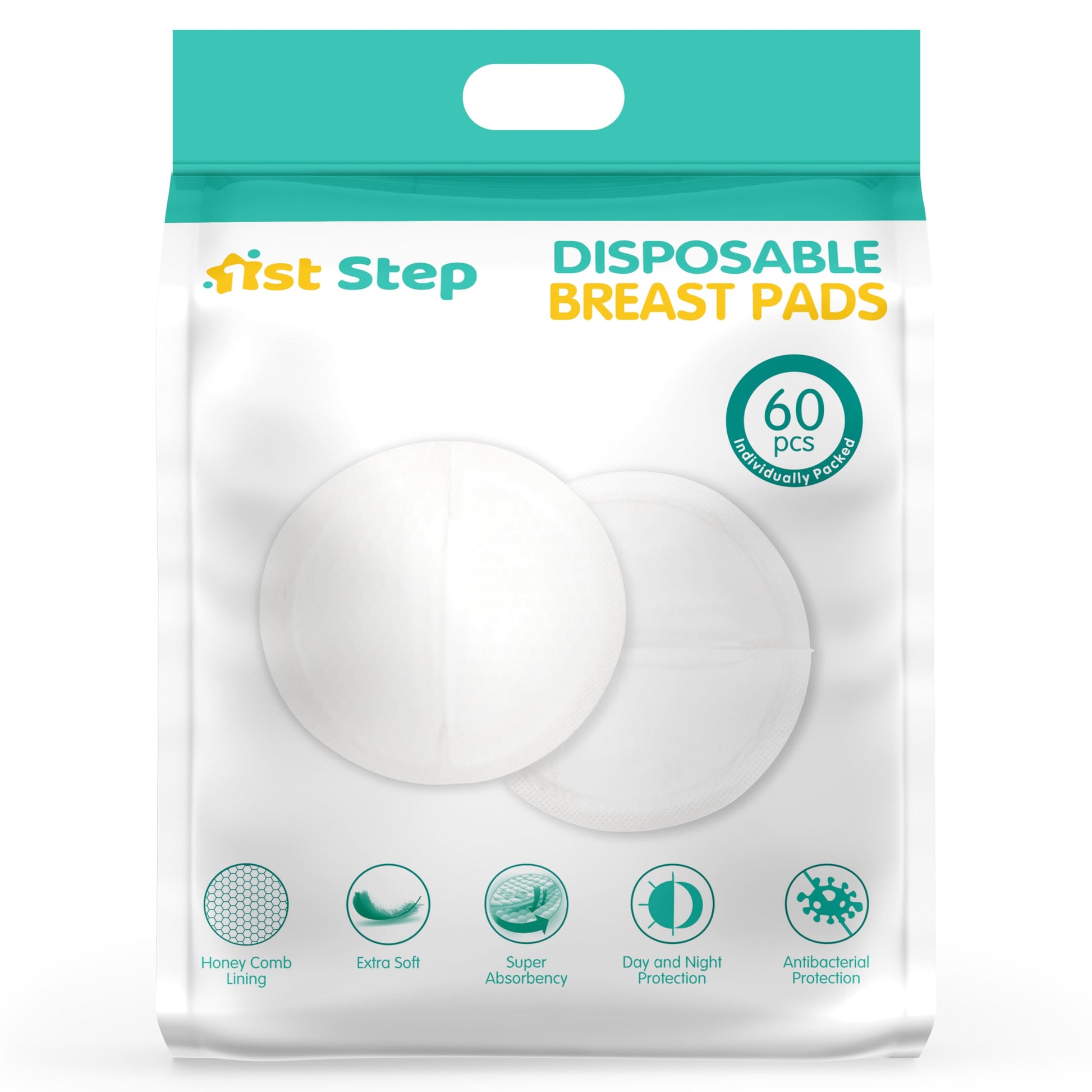 1st Step Honey Comb Lining, Super Absorbant Disposable Breast Pads