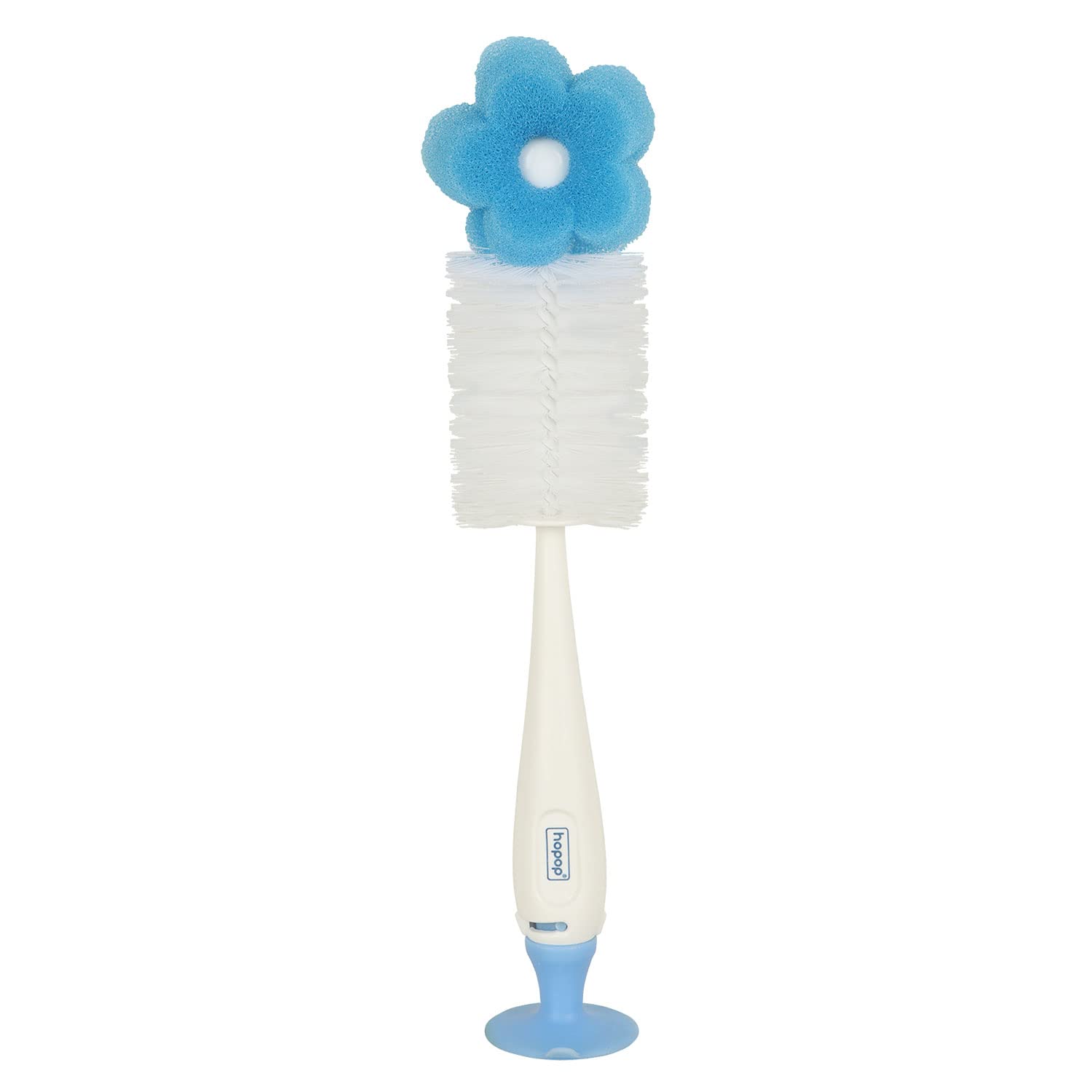 1st Step Bottle and Nipple Cleaning Brush with Nylon bristles for Easy Cleaning (Blue)
