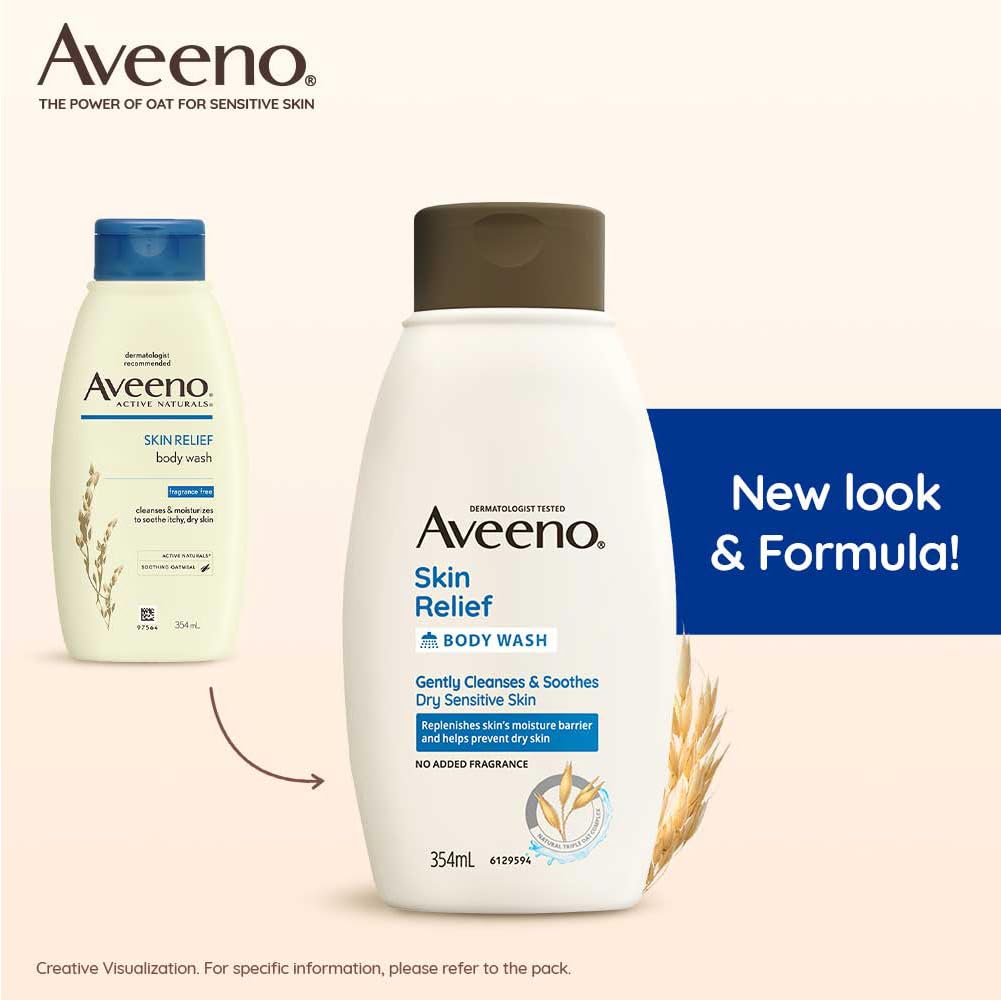 Aveeno Skin Relief Body Wash for Sensitive Dry Skin 354ml - Mamadada