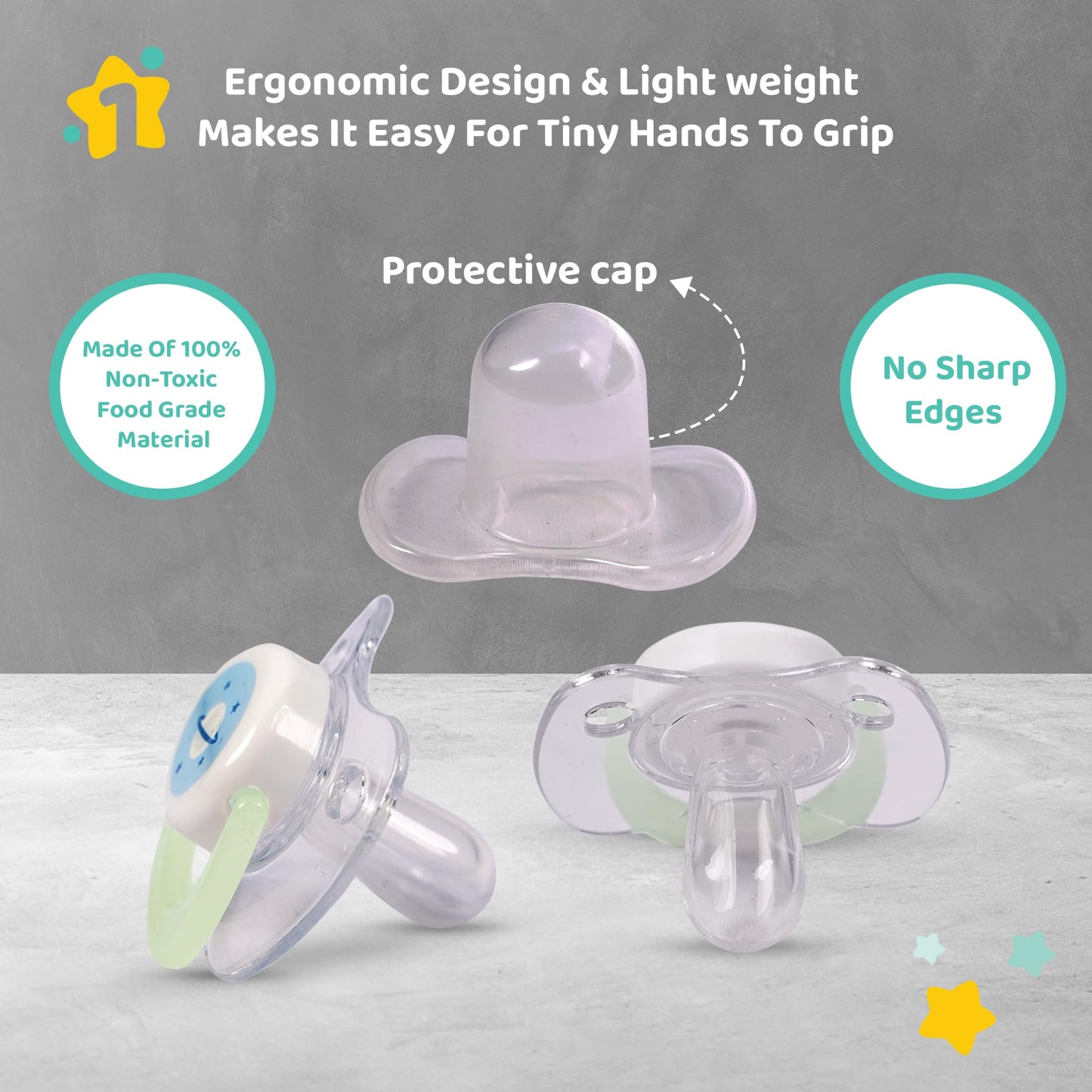 1st Step Glow in The Dark Pacifier (Pack of 1) - Mamadada