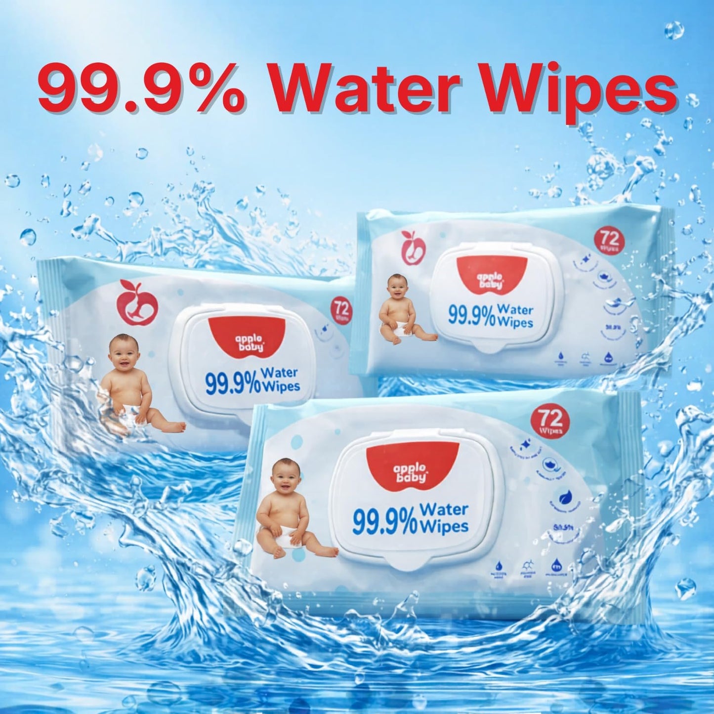 Apple Baby Wipes Buy1Get1 for Babies & Kids - Mamadada