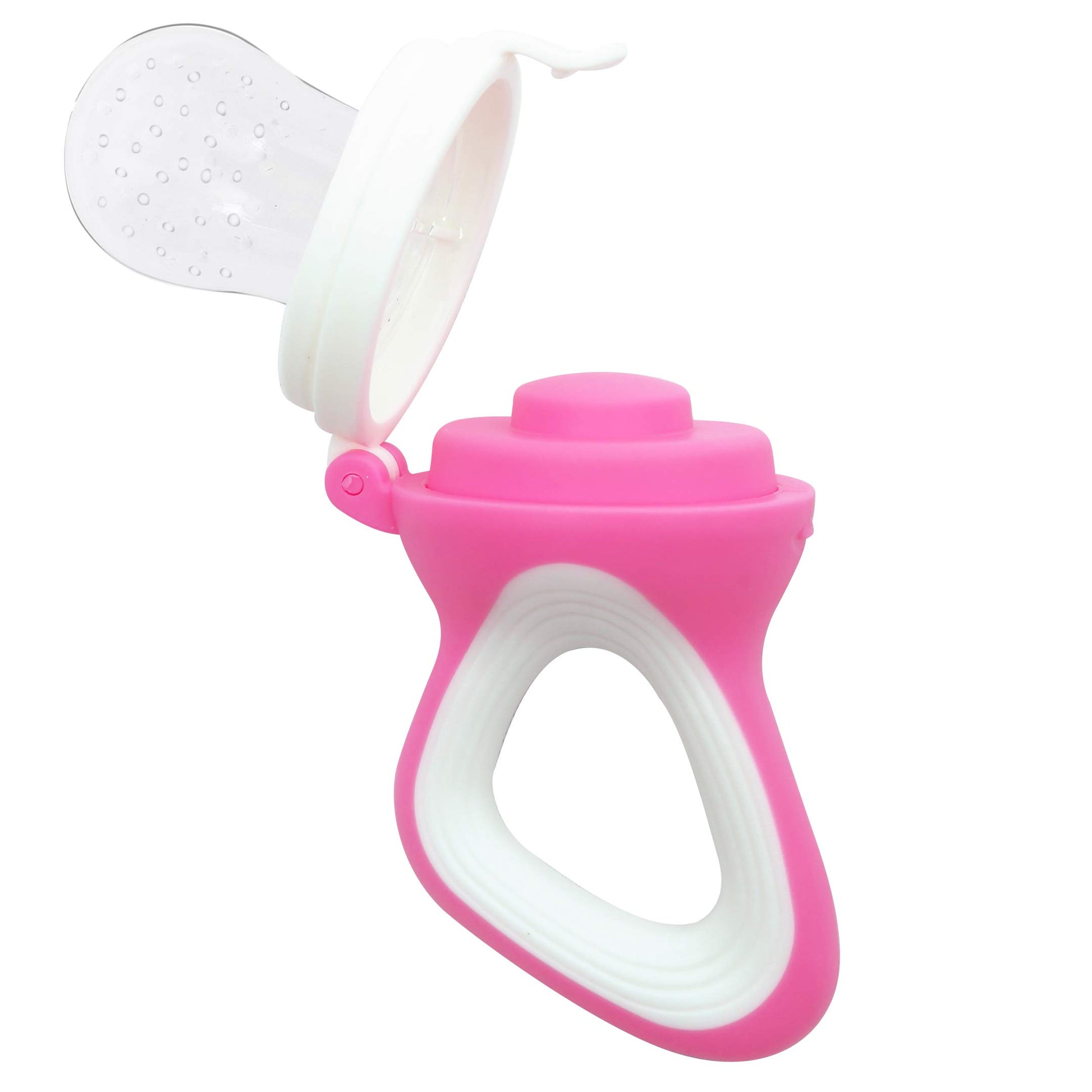 1st Step BPA Free Silicone Fruit and Food Nibbler and Feeder-Pink