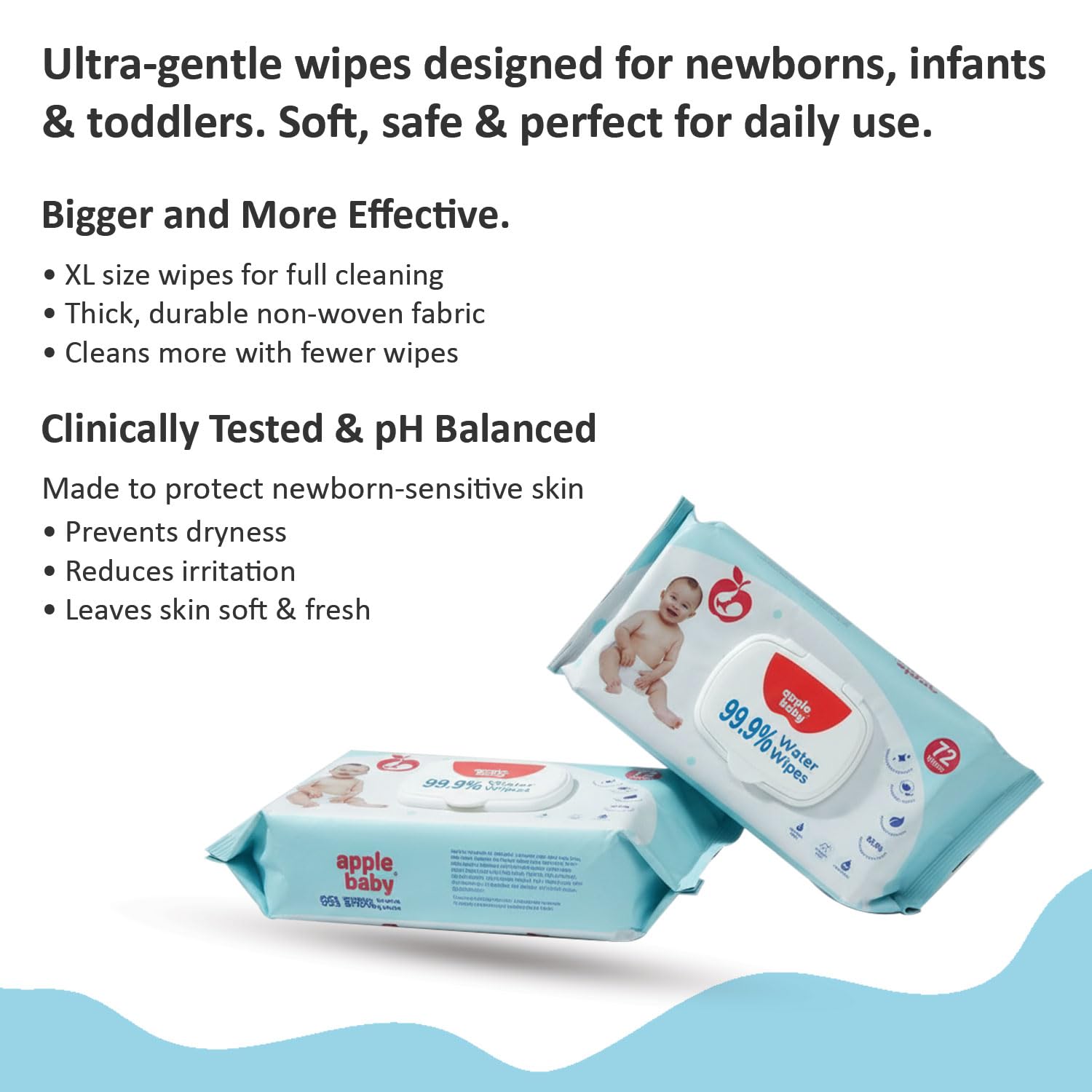 Apple Baby Wipes Buy1Get1 for Babies & Kids