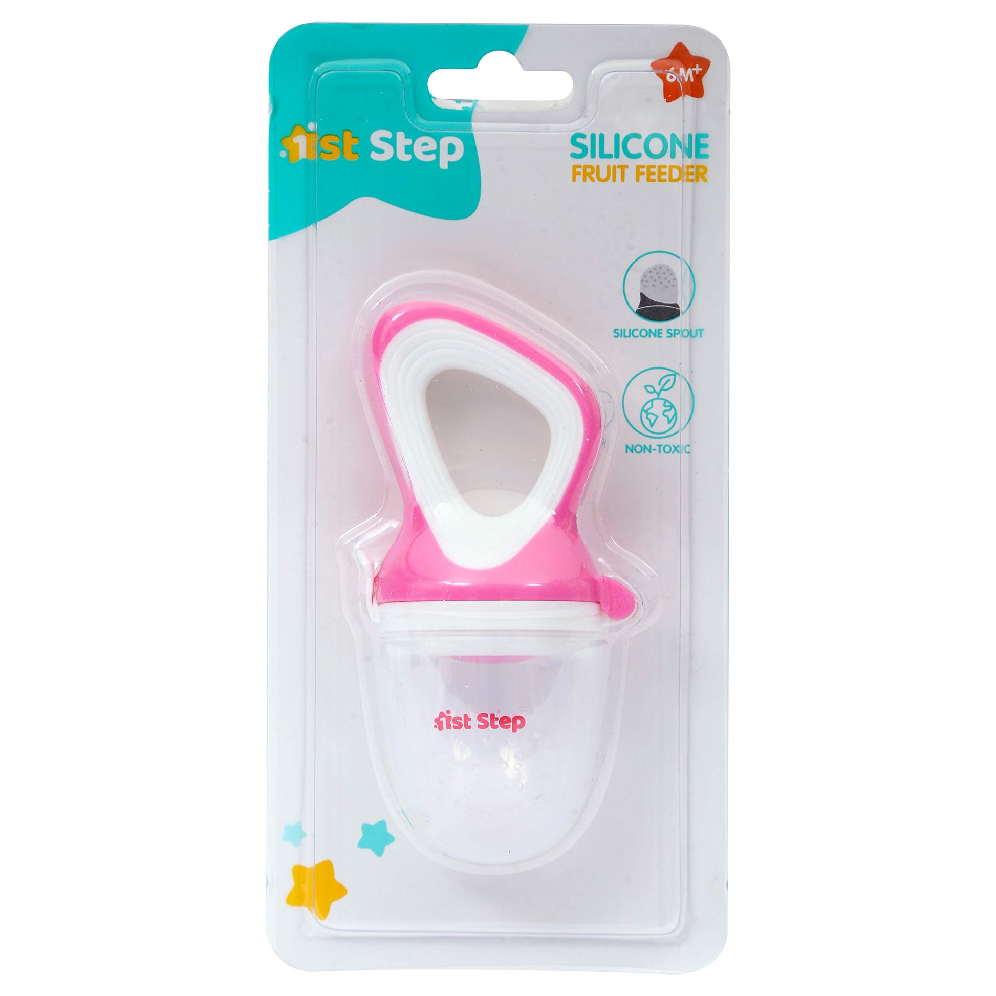 1st Step BPA Free Silicone Fruit and Food Nibbler and Feeder-Pink