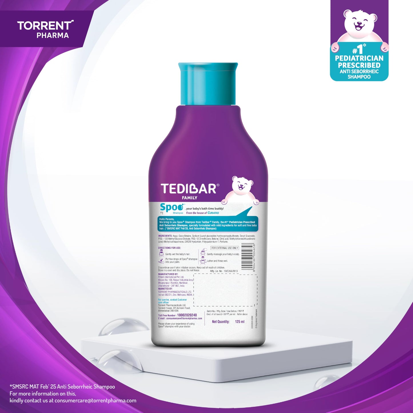 Tedi Bar Shampoo for Babies & Kids - Mamadada