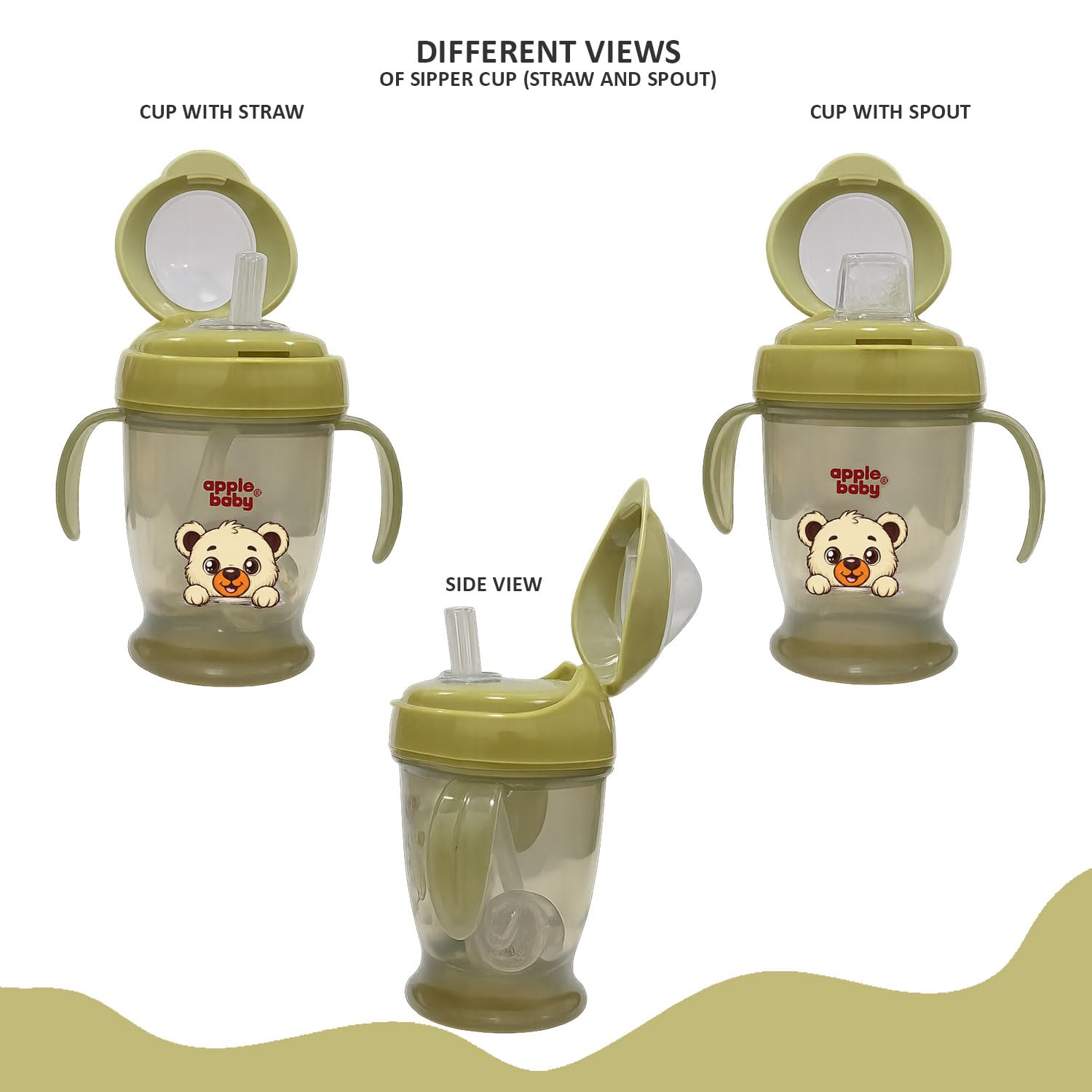 Apple Baby Sipper Bottle for Babies & Kids