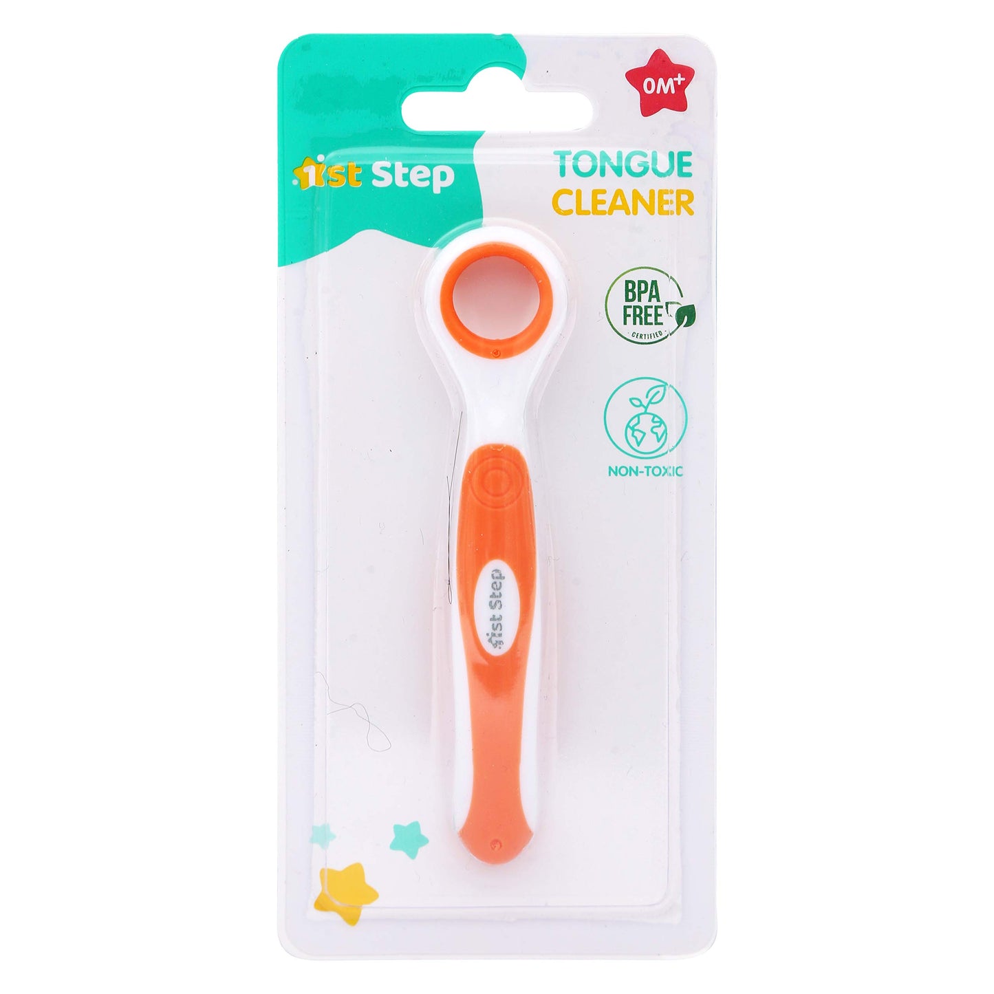 1st Step BPA Free Tongue Cleaner-Orange - Mamadada