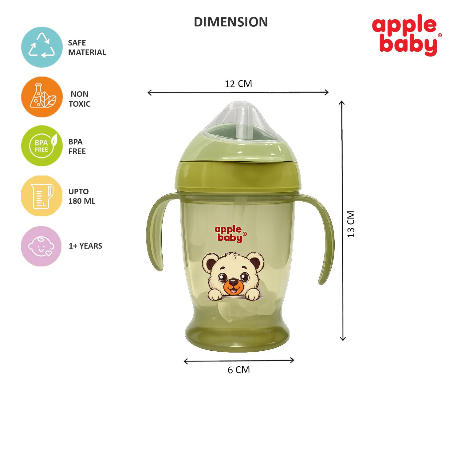 Apple Baby Sipper Bottle for Babies & Kids