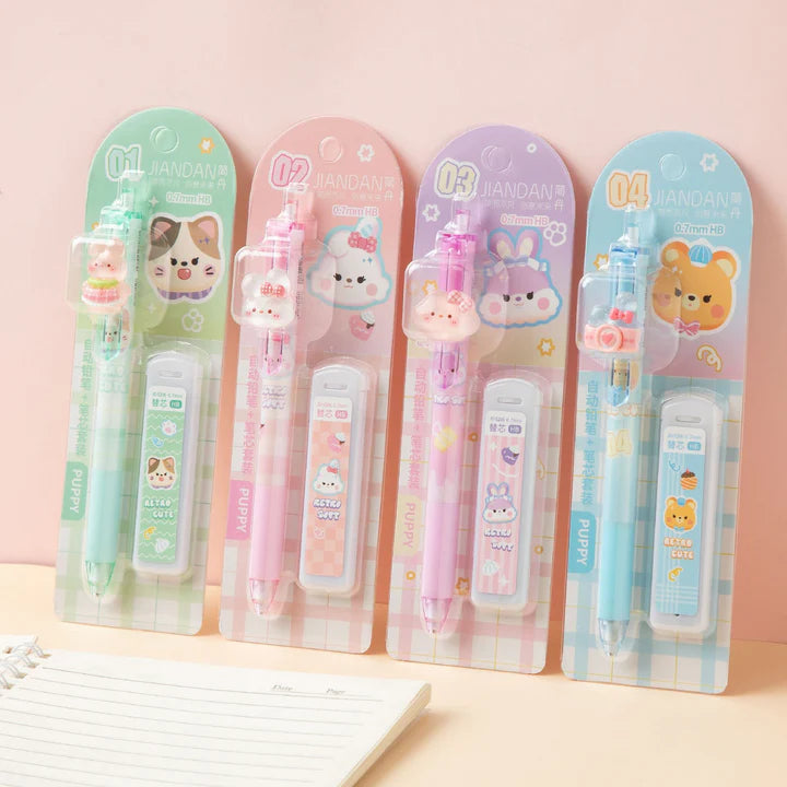 Cute Animal Mechanical Pencil Set