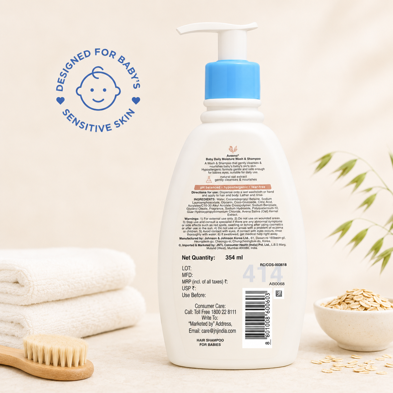 Aveeno Baby Daily Moisture Wash & Shampoo